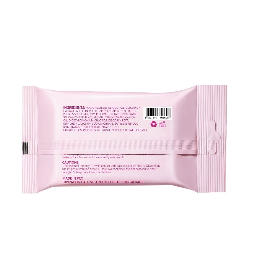 Cherry Blossom Soothing Micellar Water Wipes 10s image
