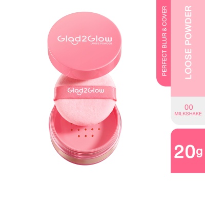 GLAD2GLOW Perfect Blur & Cover Loose Powder 00 Milkshake image