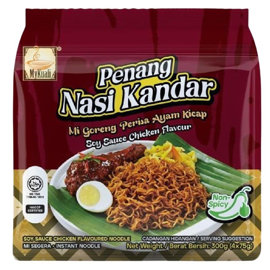 Penang Nasi Kandar Noodle Soy Sauce Chicken Flavour 4x75g image