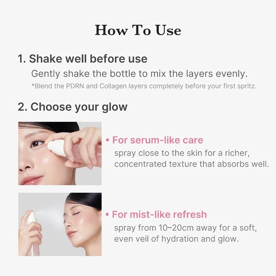 PDRN Pink Collagen Glow Jelly Mist Serum 100ML image