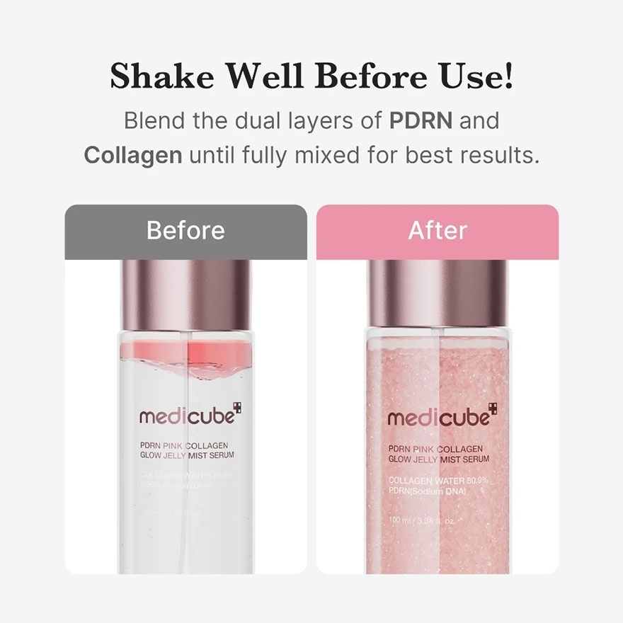 PDRN Pink Collagen Glow Jelly Mist Serum 100ML image