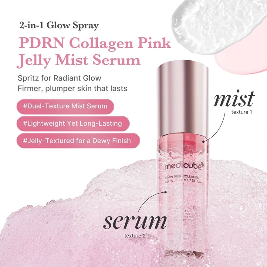 PDRN Pink Collagen Glow Jelly Mist Serum 100ML image