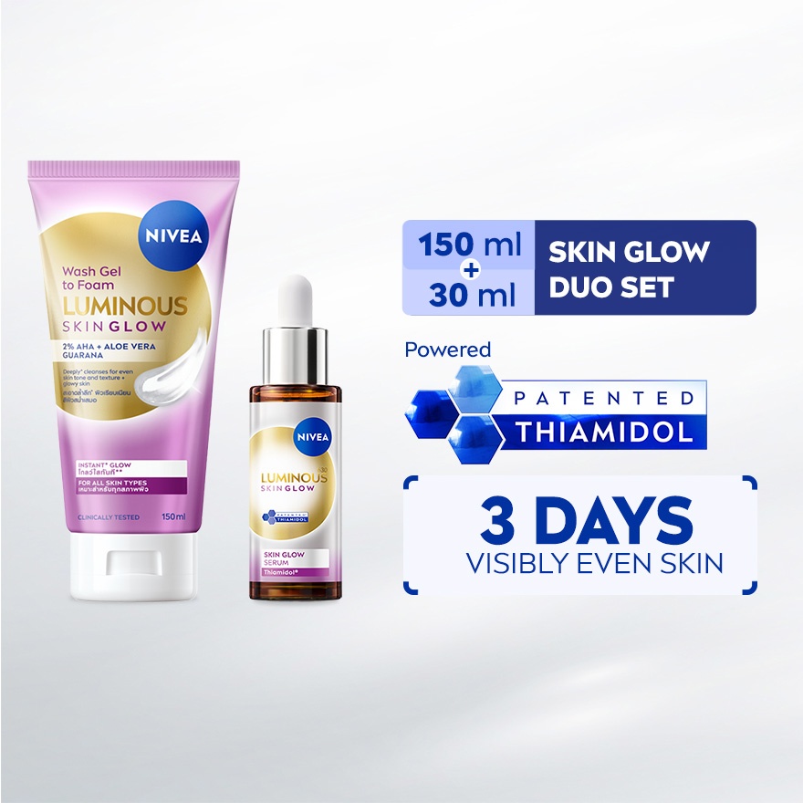 Luminous 630 Skin Glow Wash Gel 150ml & Skin Glow Serum 30ml image