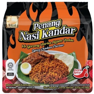 MYKUALI - Penang Nasi Kandar Noodle Soy Sauce Chicken Flavour 4x75g image