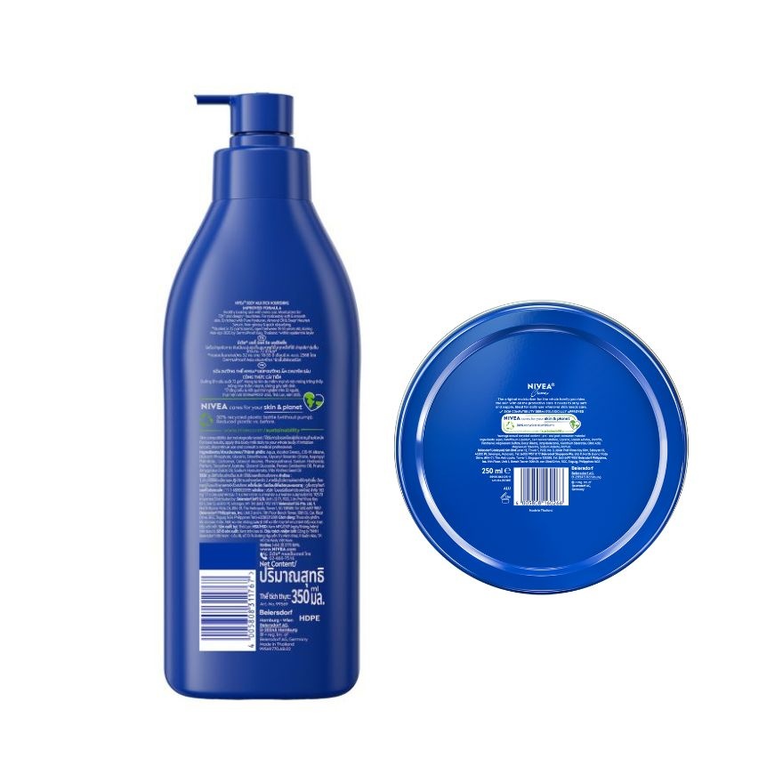 Face & Body Care Creme 250ml & Rich Nourishing Body Milk 350ml