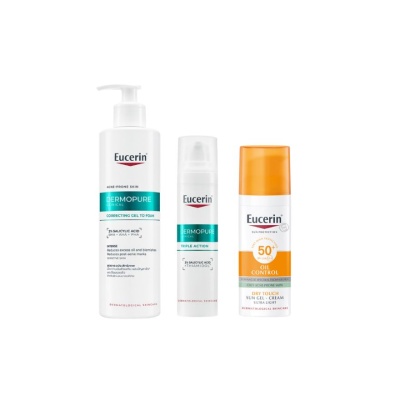 EUCERIN - Dermopure Clinical Acne Cleanse, Treat & Protect Regime Set image