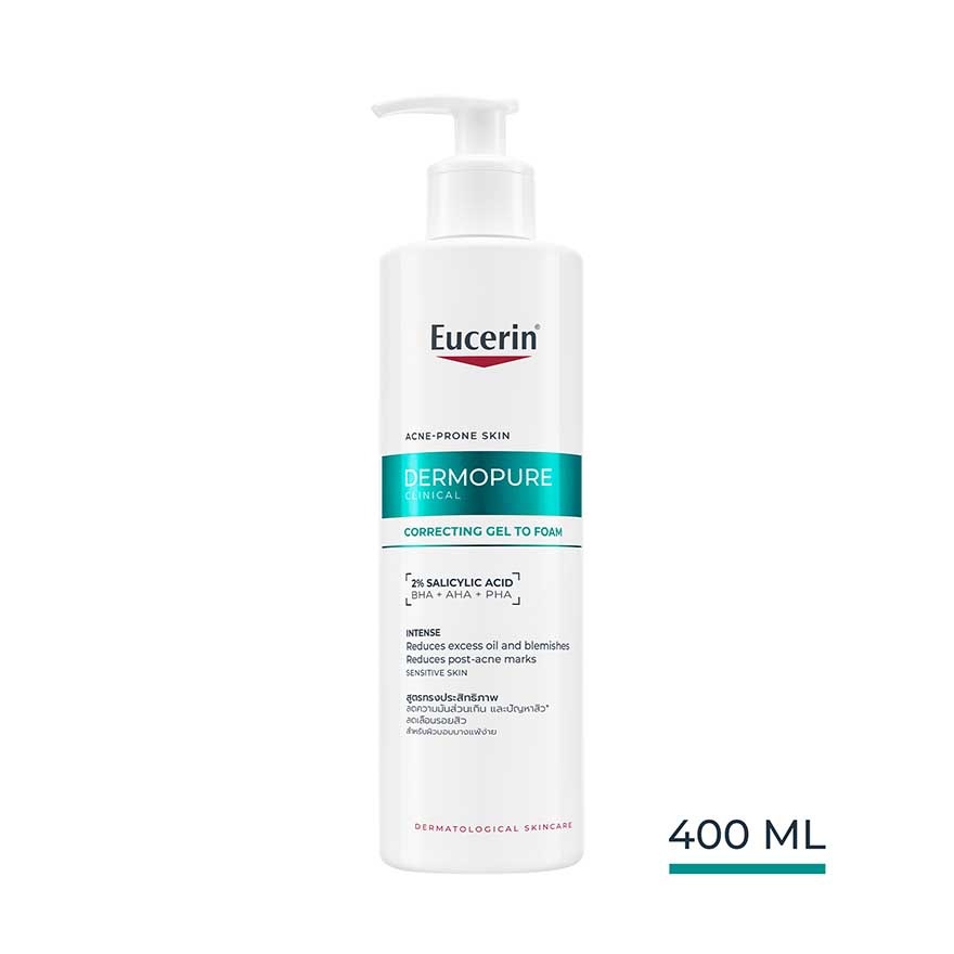Dermopure clinical correcting gel to foam 400ml x2 image