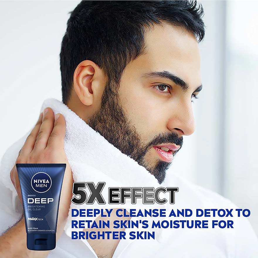 DEEP Deodorant Spray 150ml & DEEP White Oil Clear Mud Foam 100g