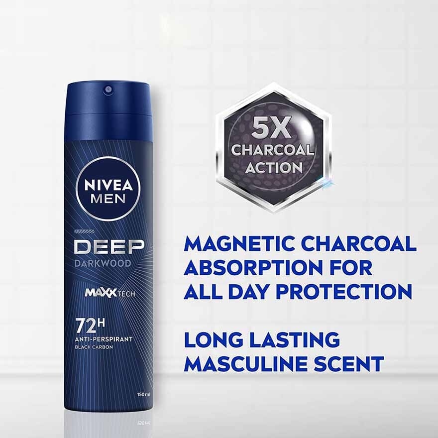 DEEP Deodorant Spray 150ml & DEEP White Oil Clear Mud Foam 100g