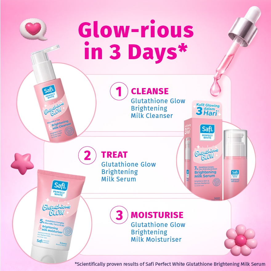 Perfect White Gluthathione Glow Cleanser 80g