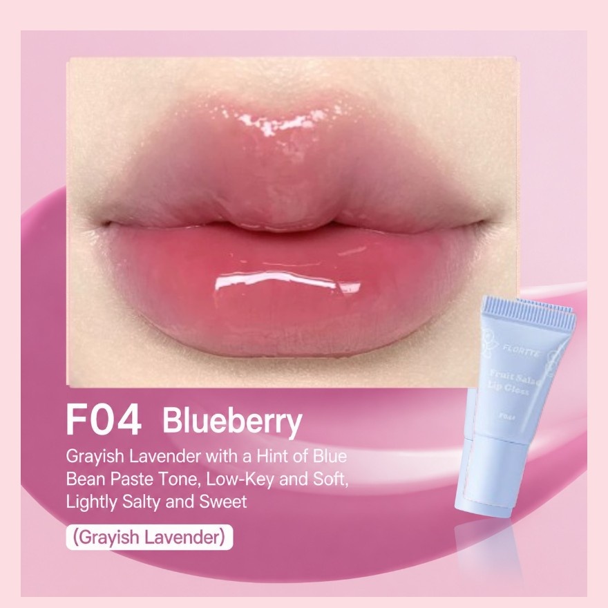 Fruit Salad Series Tube Lip Gloss F04 Grape Mauve