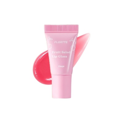 FLORTTE - Fruit Salad Series Tube Lip Gloss F05 Cherry Pink image