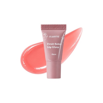 FLORTTE - Fruit Salad Series Tube Lip Gloss F01 Apricot Orange