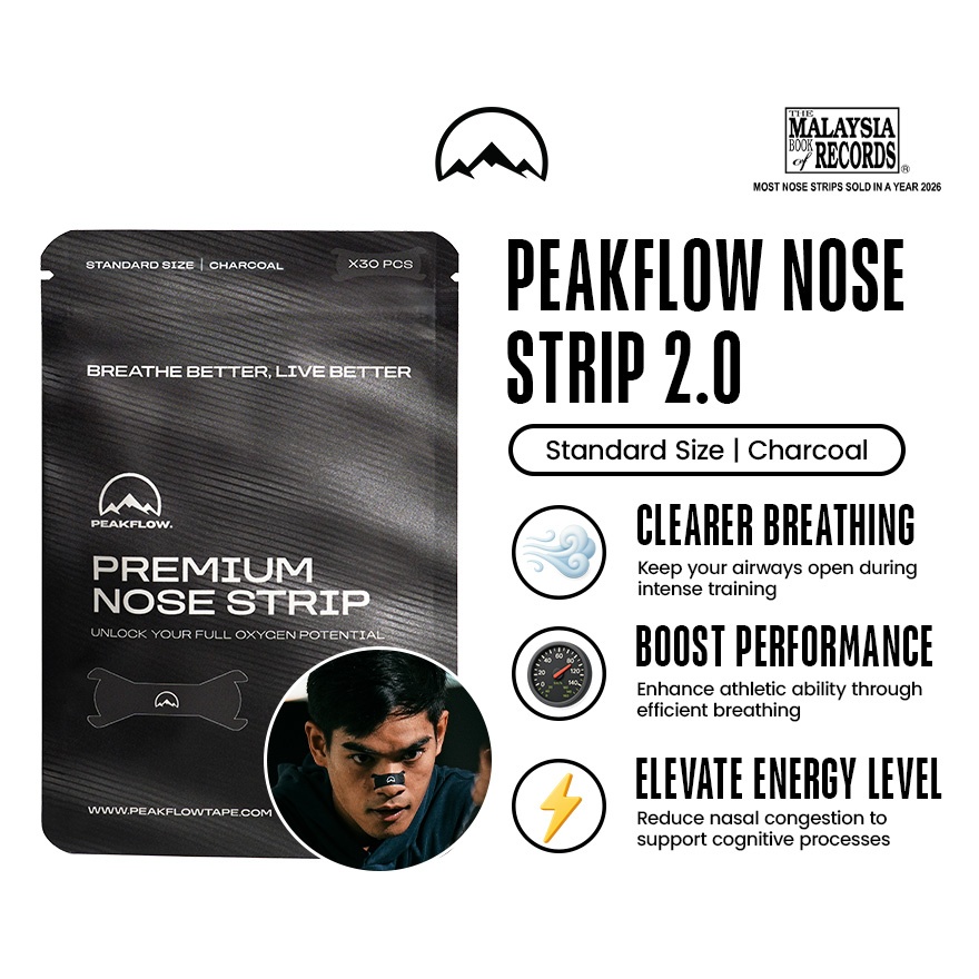 Premium Nose Strip Charcoal Standard 30s