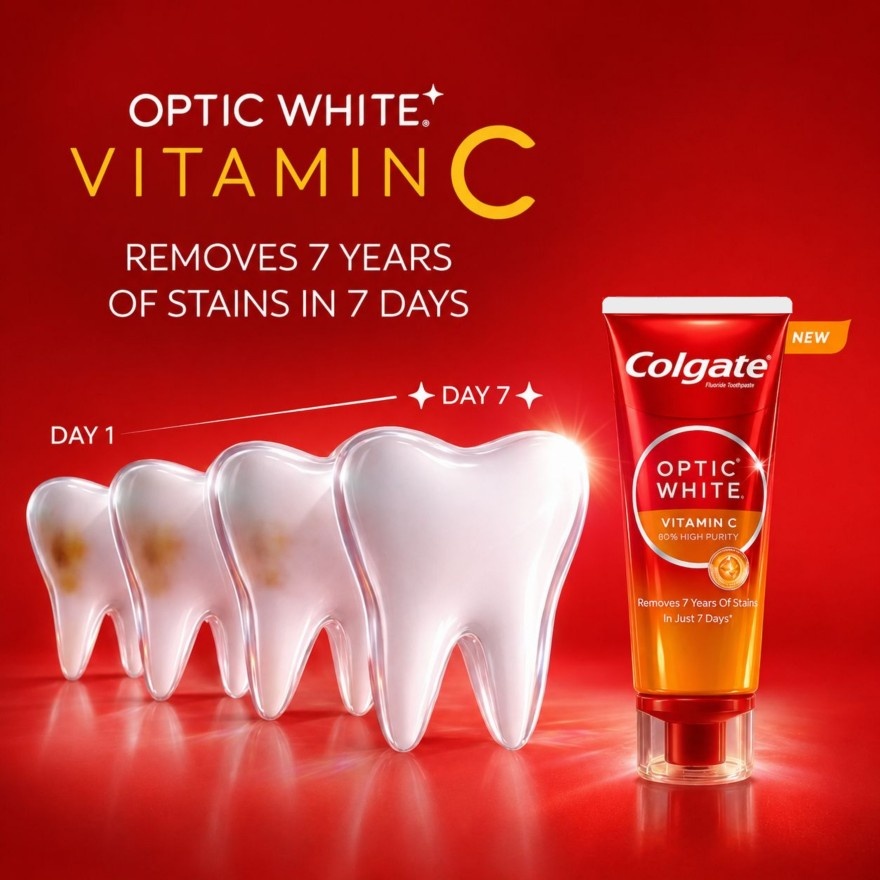 Optic White Vitamin C Whitening Toothpaste 80g