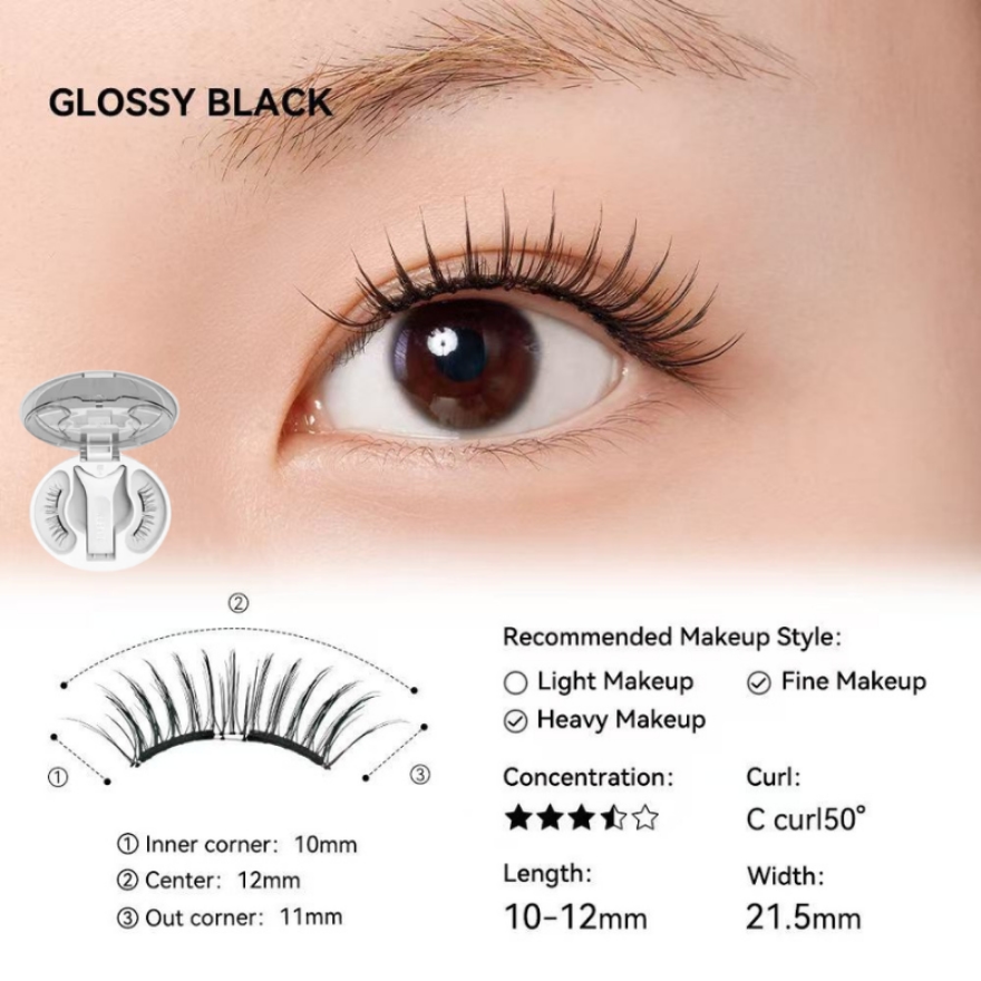 Manetic Eyelashes- Glossy Black
