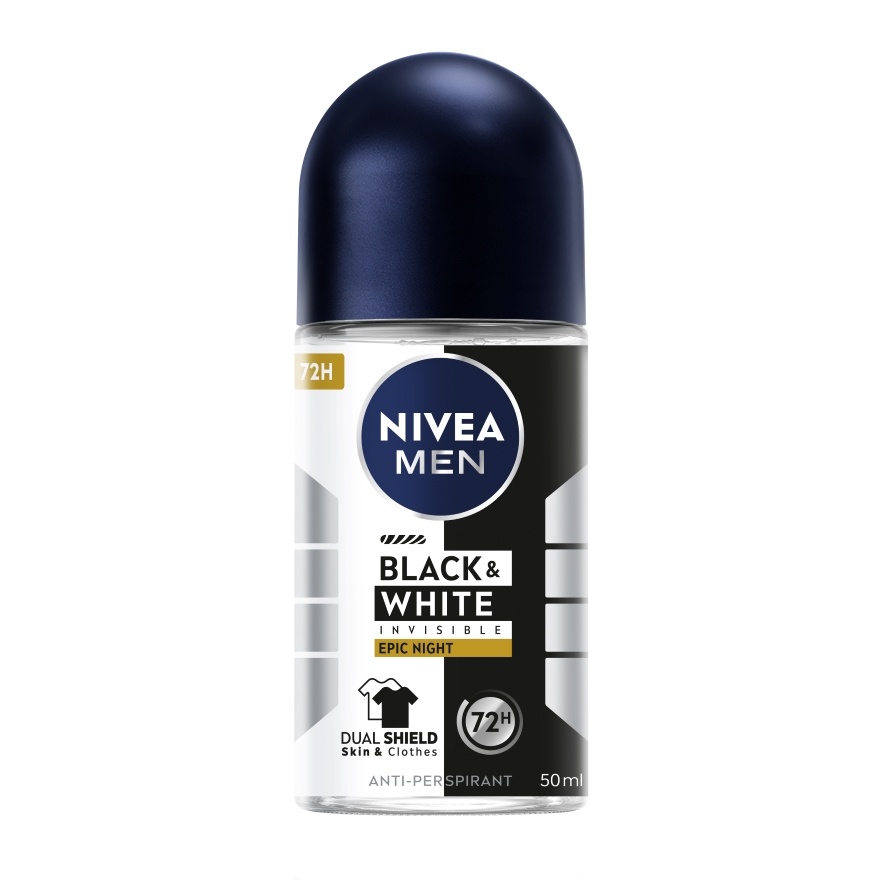 Deodorant Black & White Epic Night Roll On 50ml