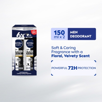 NIVEA FOR MEN - Nivea Men Deodorant Black & White Epic Night Spray 150ML image