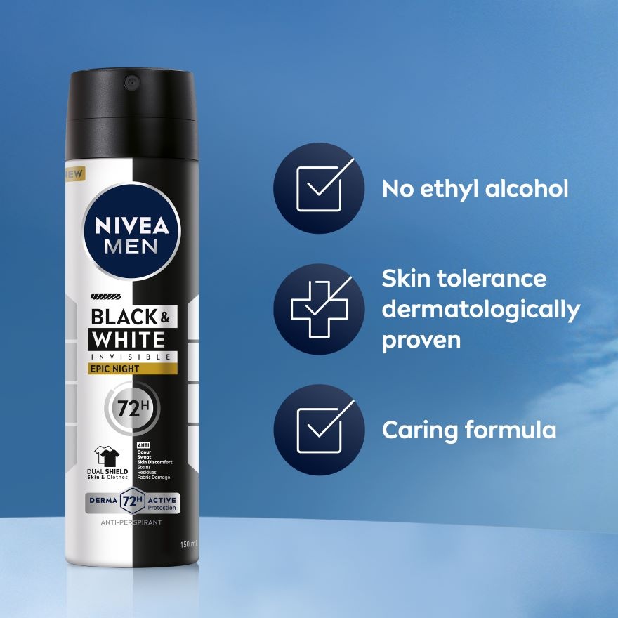 Black & White Epic Night Spray 150ml