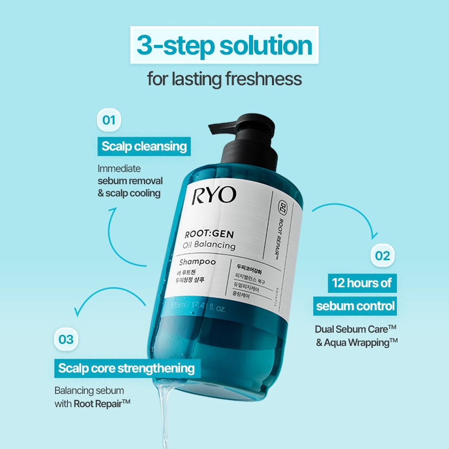 Root Gen Oil Balancing Shampoo 515ml image