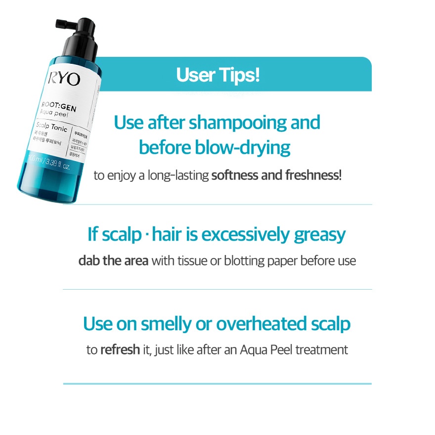 Root Gen Oil Balancing Aquapeel Scalp Tonic 100ml image