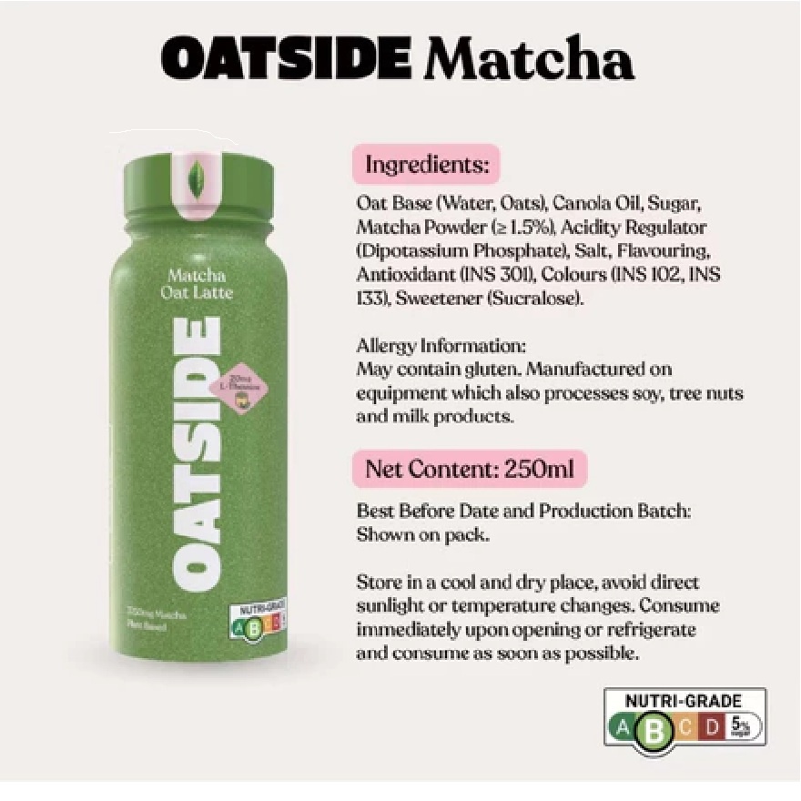 Matcha Oat Milk (24s x 250ml)