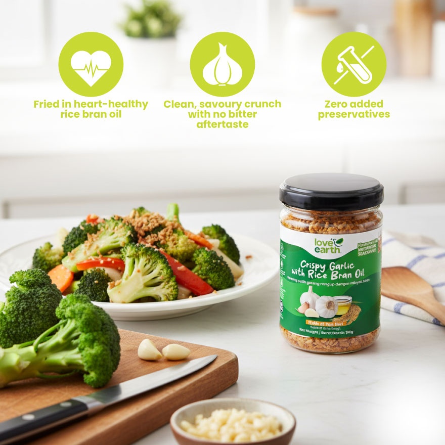 Crispy Garlic with Rice Bran Oil 180g image