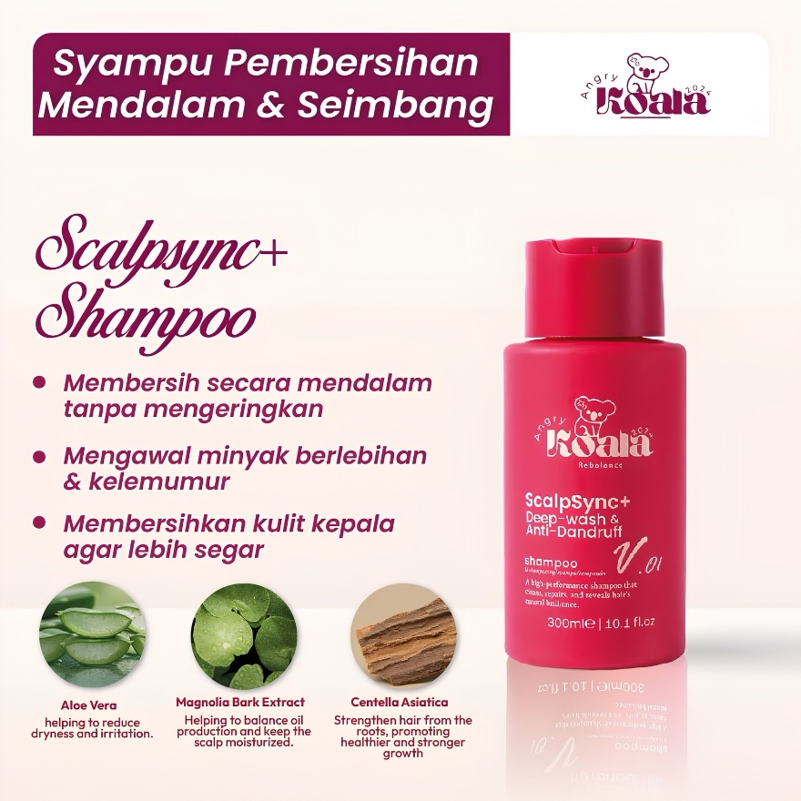 ScalpSync+ Anti-Dandruff Shampoo 300ml image