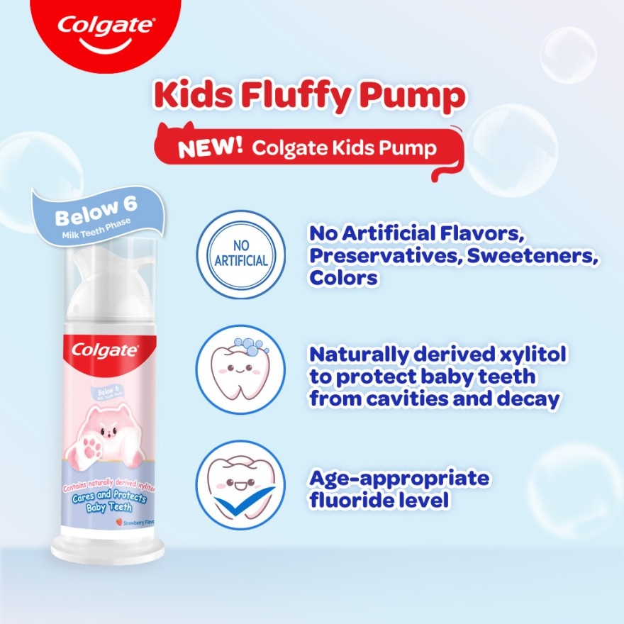 Colgate Kids Fluffy Pump Below 6 85g image