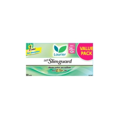 LAURIER - Super Slimguard Day Value Pack 25cm 30s