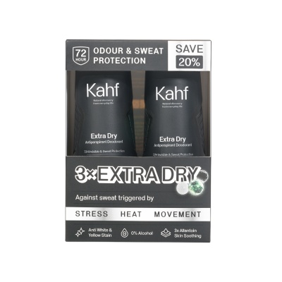 KAHF - Extra Dry Antiperspirant Deodorant Roll On 2x45ml