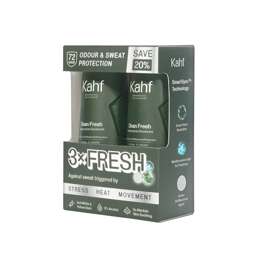Clean Fresh Antiperspirant Deodorant Roll On 2x45ml