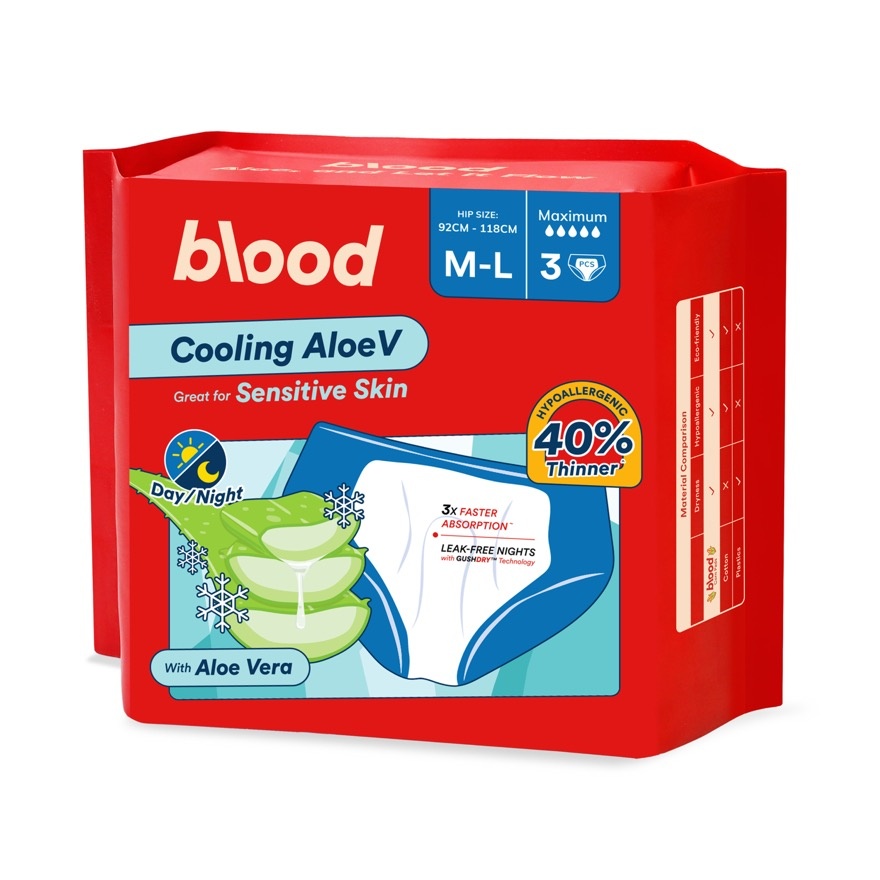 Cooling AloeV Panty Pad M-L 3s