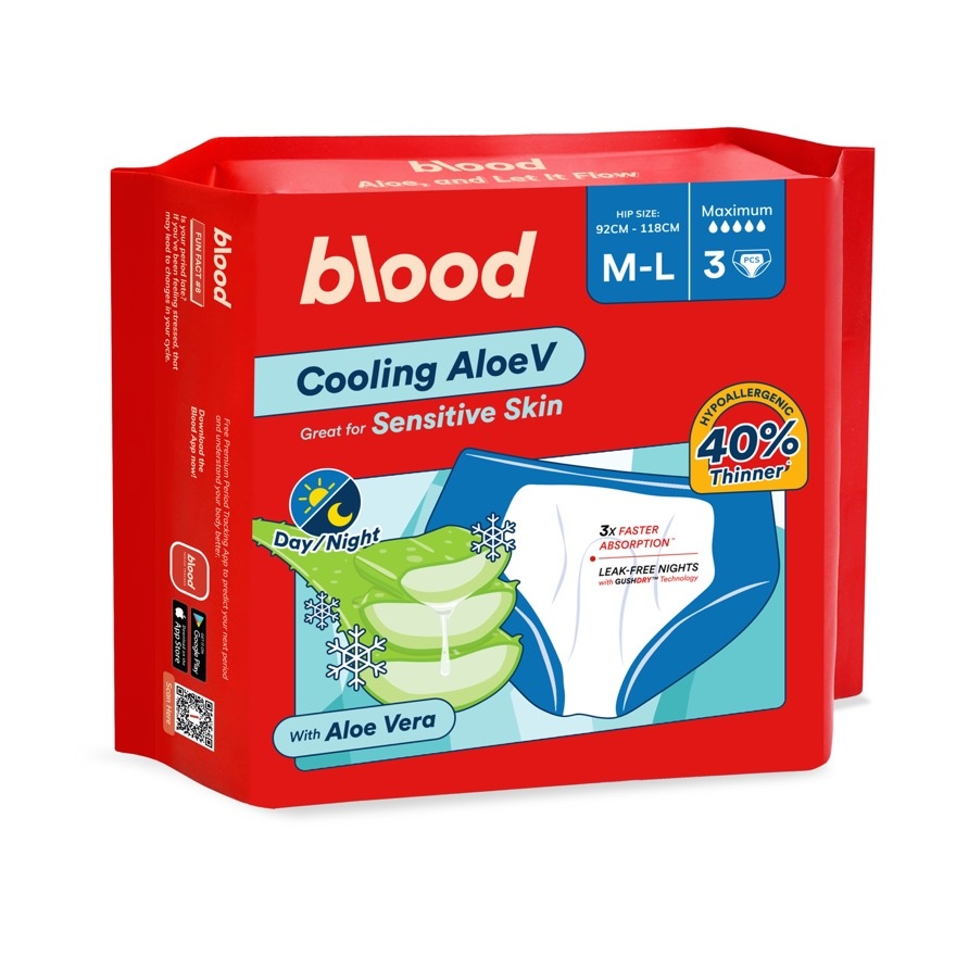 Cooling AloeV Panty Pad M-L 3s