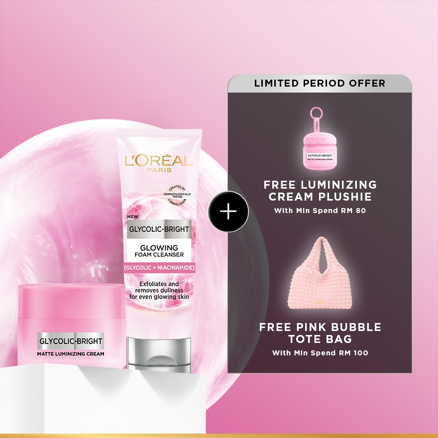 Glycolic Bright Foam 100ml & Glycolic Bright Matte Cream 30ml image