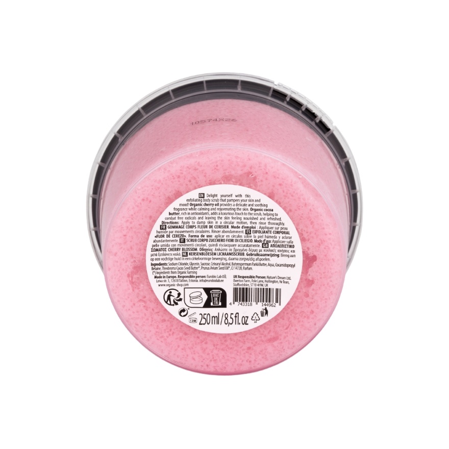 Cherry Blossom Exfoliating Sugar Body Scrub 250 ml