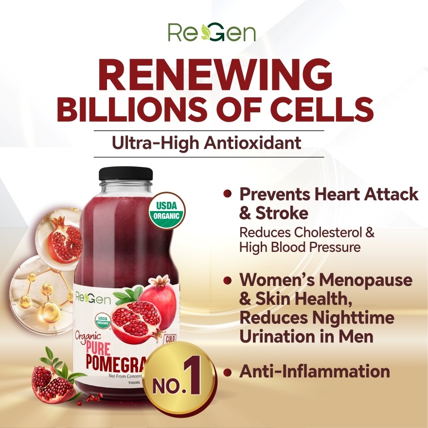 Organic Pure Pomegranate Juice 946ml image