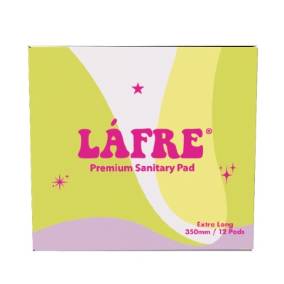 LAFRE - Sanitary Napkin Night Extra Long 350mm 12s