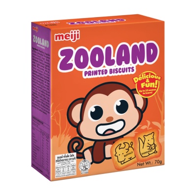 MEIJI - Zooland Printed Biscuits 70g image