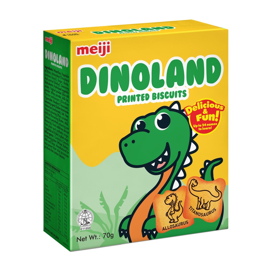 Dinoland Printed Biscuits 70g image