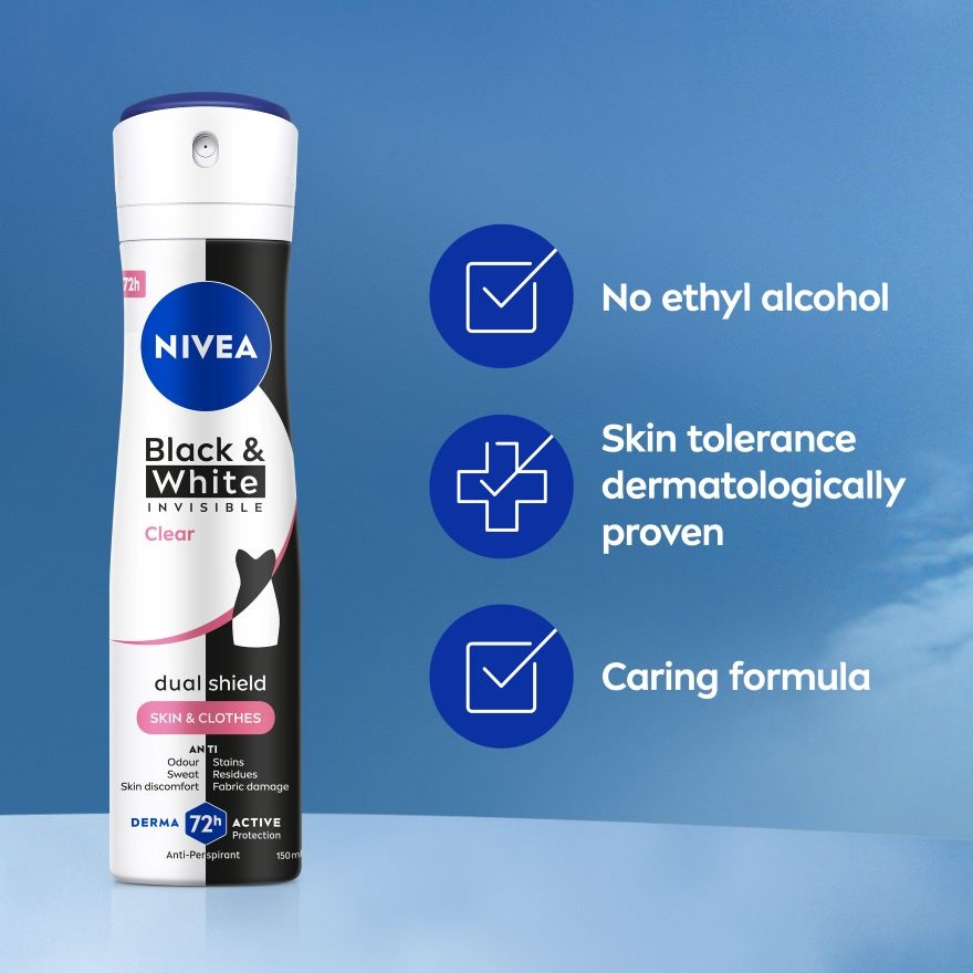 Black & White Clear Spray 150ml