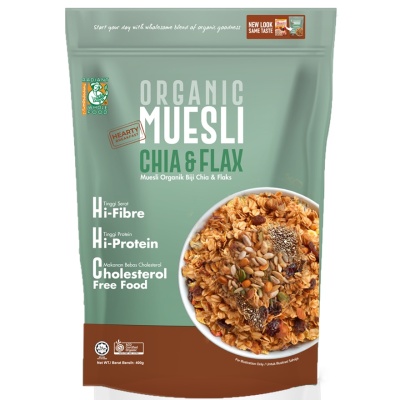 RADIANT Organic Hearty Breakfast Muesli Chia & Flax 400g image