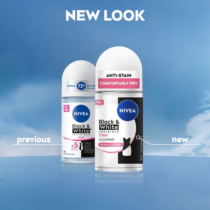 Black & White Clear Roll-On 2x50ml
