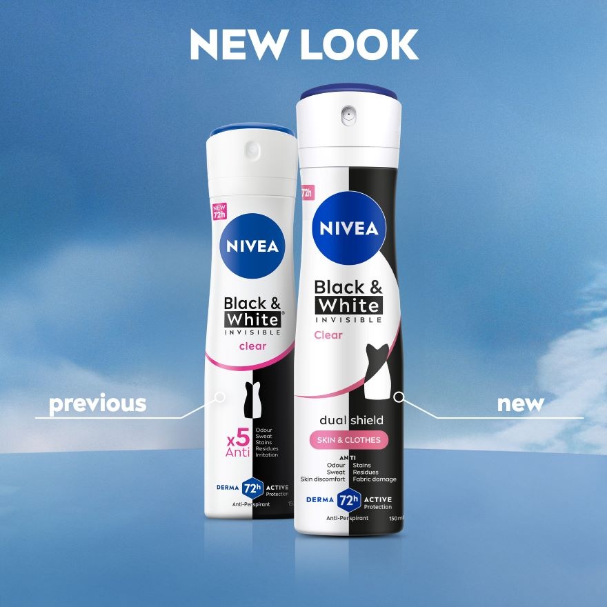 Black & White Clear Spray 2x150ml