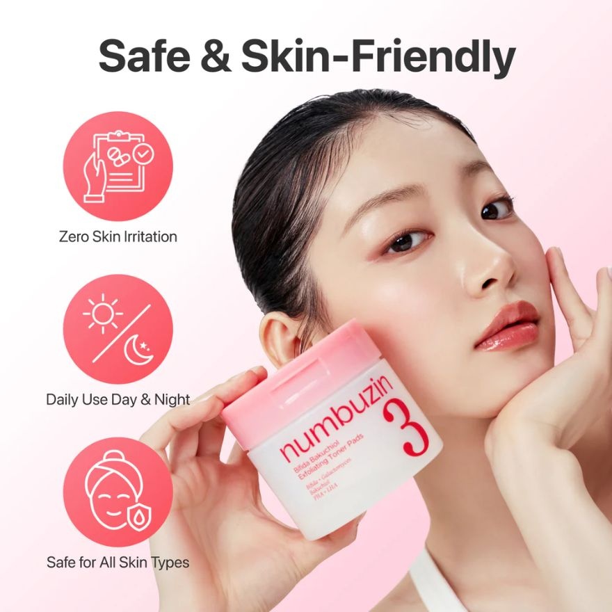 No.3 Bifida Bakuchiol Exfoliating Toner Pads 70s image