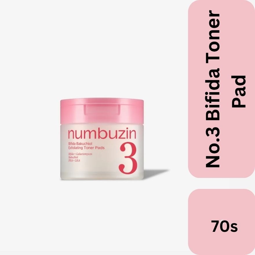 No.3 Bifida Bakuchiol Exfoliating Toner Pads 70s image
