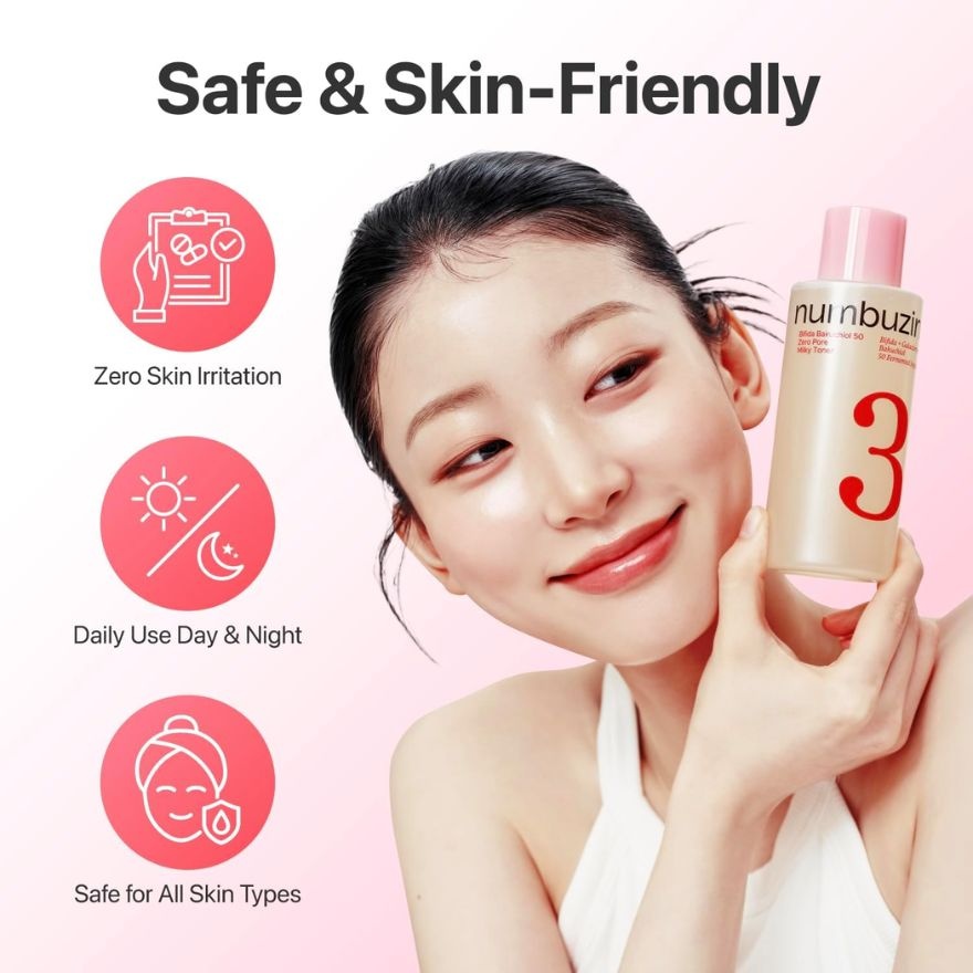 No.3 Bifida Bakuchiol Zero Pore Milky Toner Light 200ml image