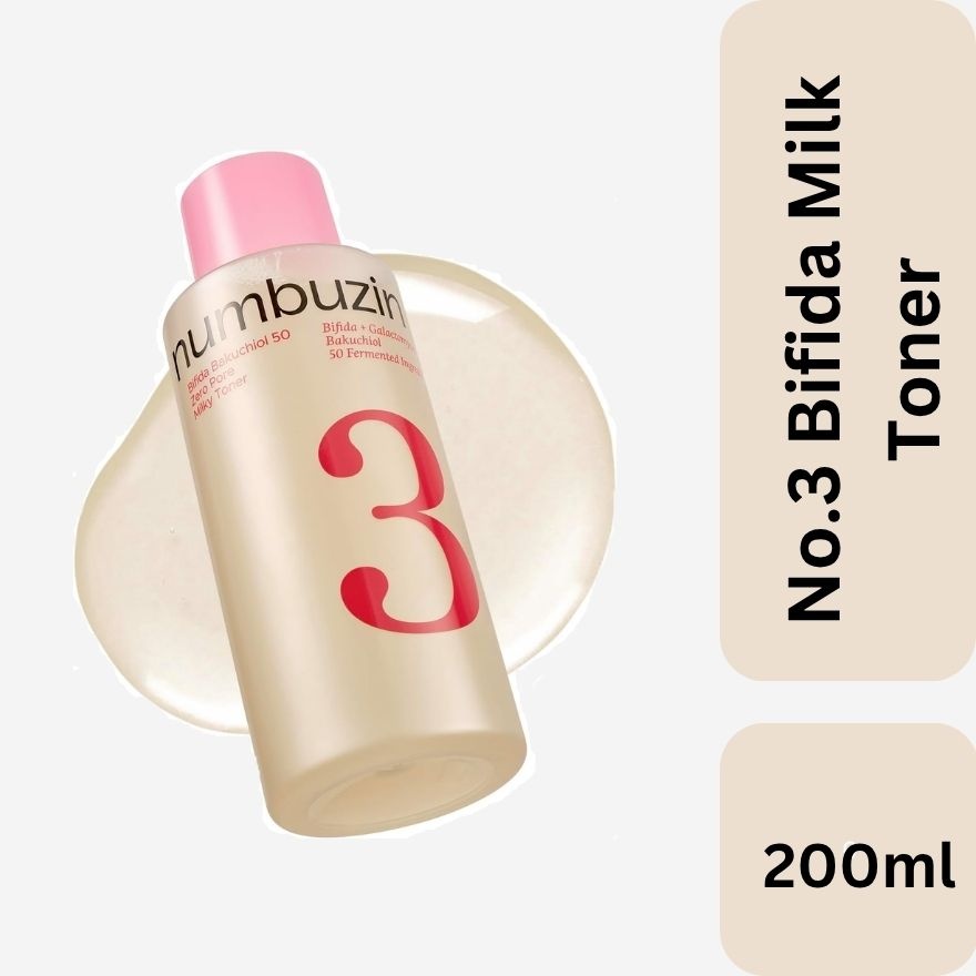 No.3 Bifida Bakuchiol Zero Pore Milky Toner Light 200ml image