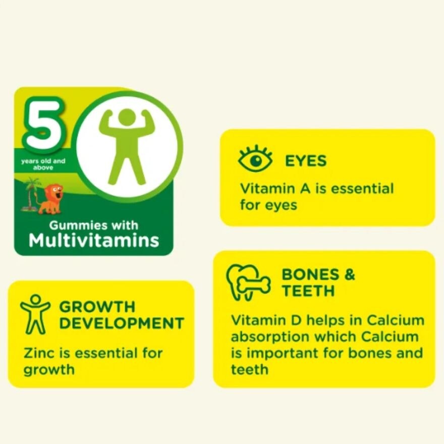 Multivitamin Gummies Mango Bone, Teeth & Eye 60S