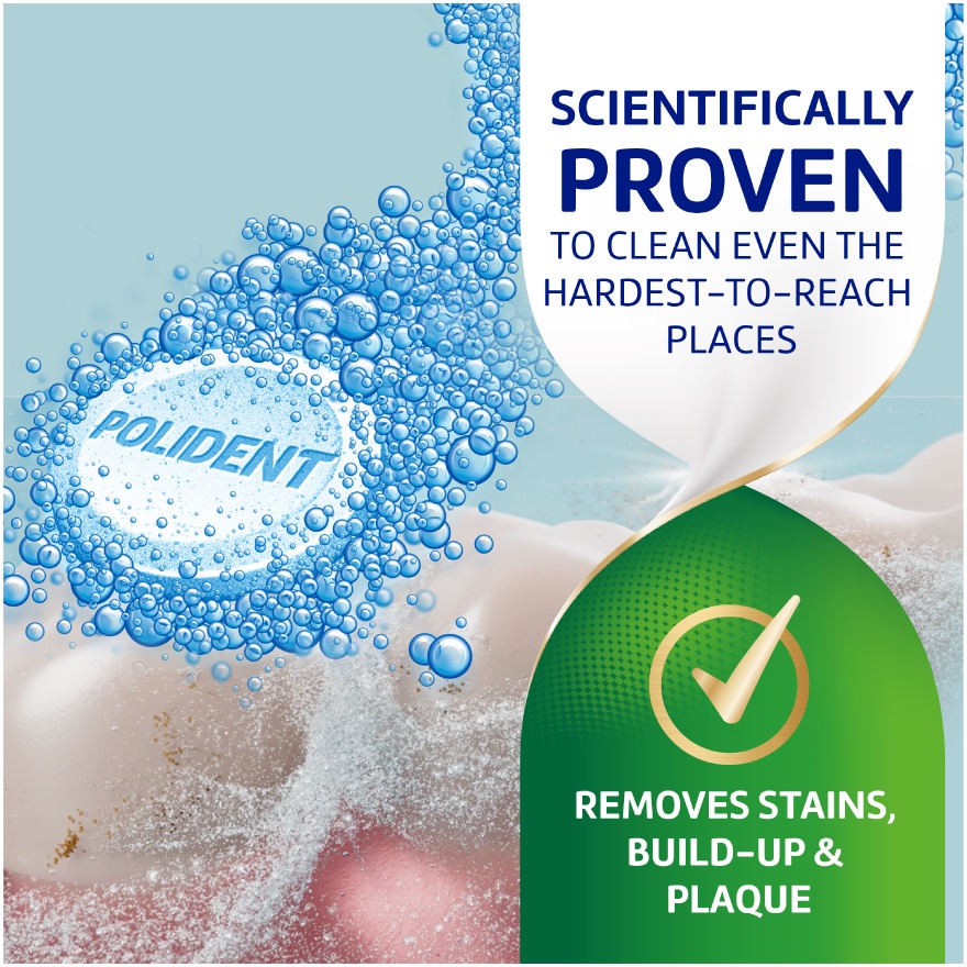 Polident Cleanser Overnight Whitening image